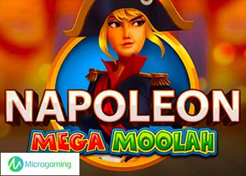 Annonce du jeu de casino online canadien Napoleon Mega Moolah