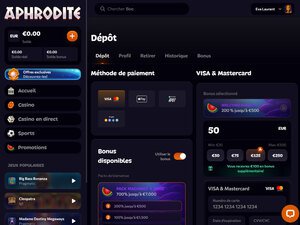 Aphrodite Casino cashier