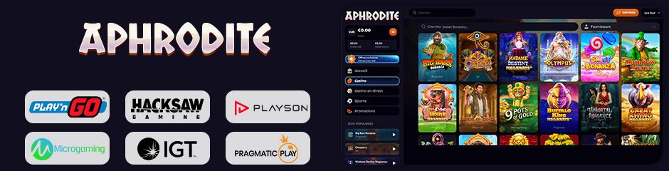 aphrodite casino jeux et logiciels