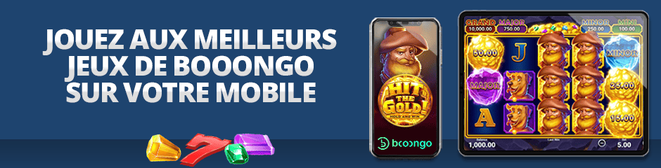 application mobile de booongo