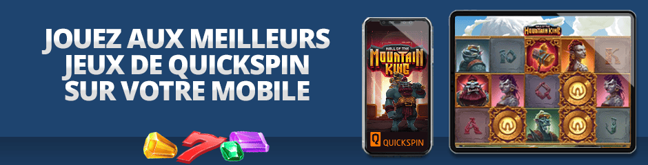 application mobile de quickspin