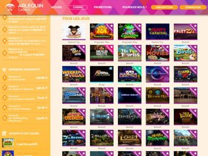 Arlequin Casino games