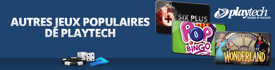 autres jeux populaires de playtech