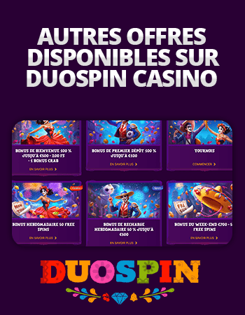 autres promotions sur duospin casino