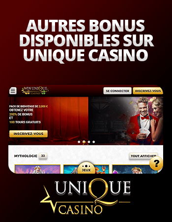 autres promotions sur unique casino