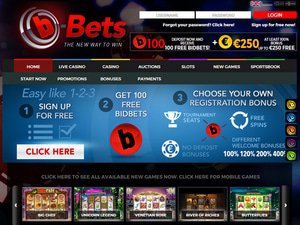 b-Bets Casino website