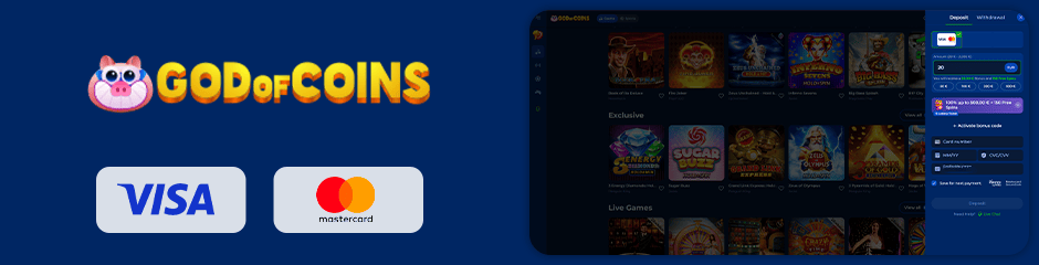 options bancaires de god of coins casino