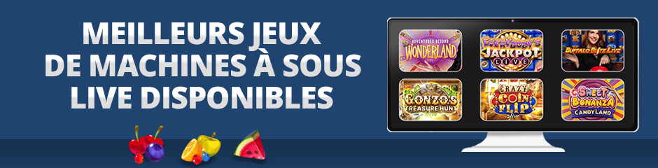 meilleurs jeux slots live