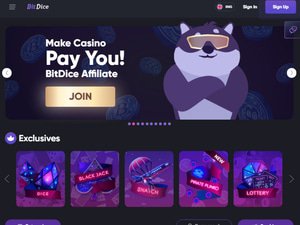 BitDice website