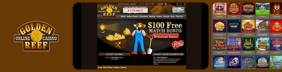 golden reef casino bonus