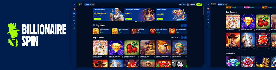 billionaire spin casino bonus