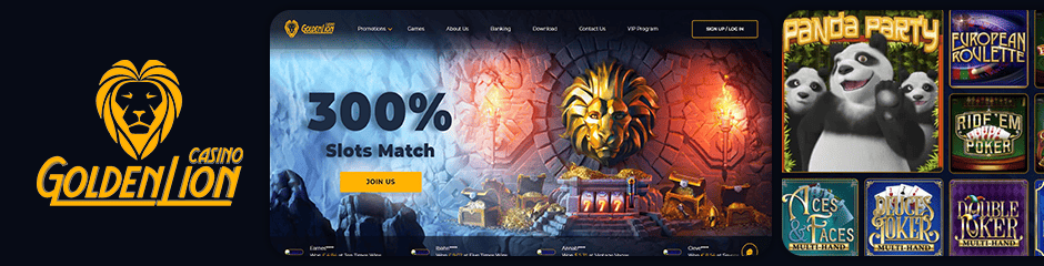 golden lion casino bonus