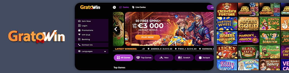 gratowin casino bonus