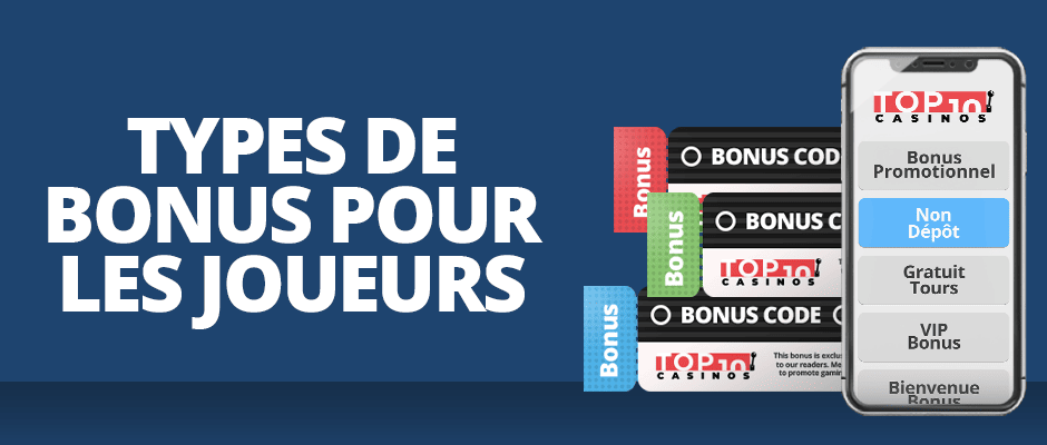 types de bonus pour les joueurs