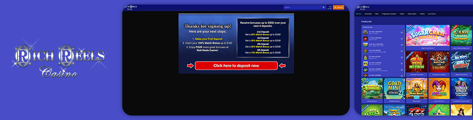 rich reels casino bonus