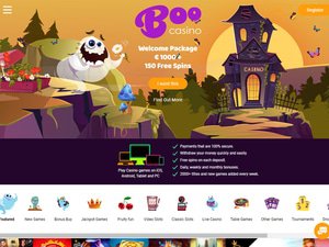 Boo Casino website