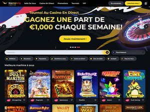 Boomerang Casino website