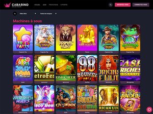 Cabarino Casino games