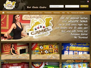 Camel Casino website