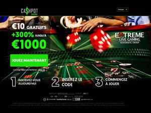 Cashpot Casino website