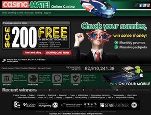 Mate Casino website