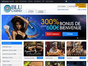Casino Blu website