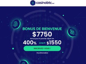 CasinoBTC website