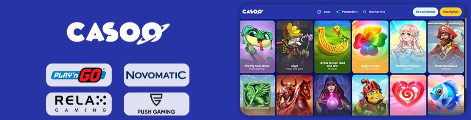 casoo casino jeux et logiciels