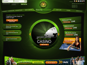 Celtic Casino website