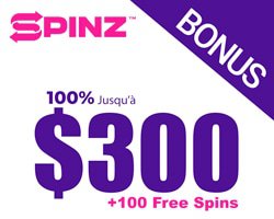 bonus de Spinz casino