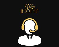 support client de le coin flip casino