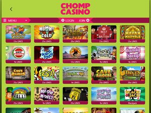 Chomp Casino games