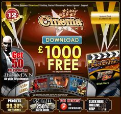 Cinema Casino website