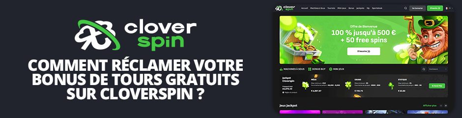 réclamer un bonus sur cloverspin casino