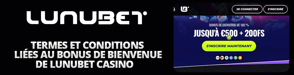 conditions liées à ce bonus de bienvenue