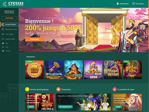 Cresus Casino website