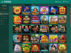 Cresus Casino games