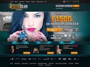 Deuceclub Casino website