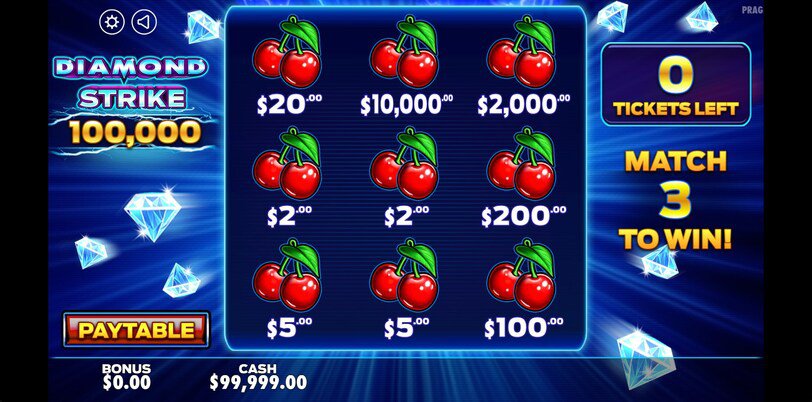 Diamond Strike Scratchcard