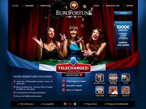 Eurofortune Casino website