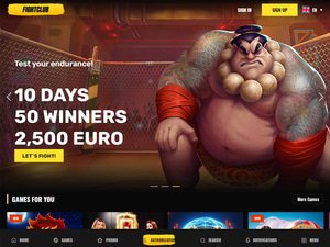 FightClub Casino website