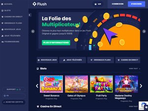 Flush Casino website