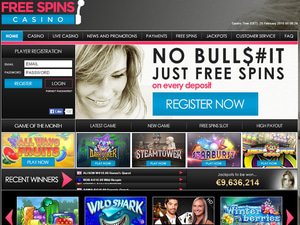 Free Spins Casino website