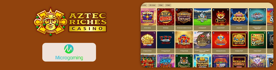 aztec riches casino jeux et logiciels