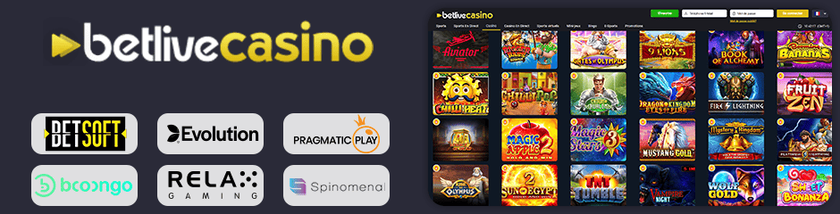 fournisseurs betlive casino