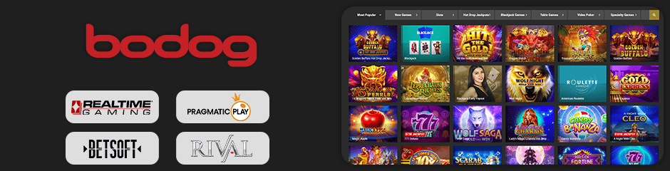 bodog casino jeux et logiciels