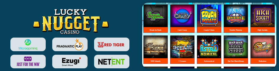 lucky nugget casino jeux et logiciels