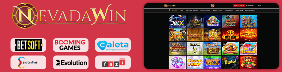 nevada win casino jeux et logiciels