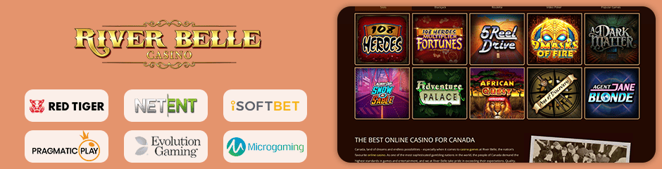 riverbelle casino jeux et logiciels