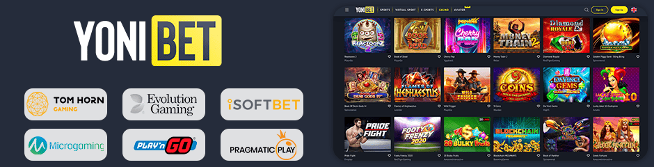 yonibet casino jeux et logiciels